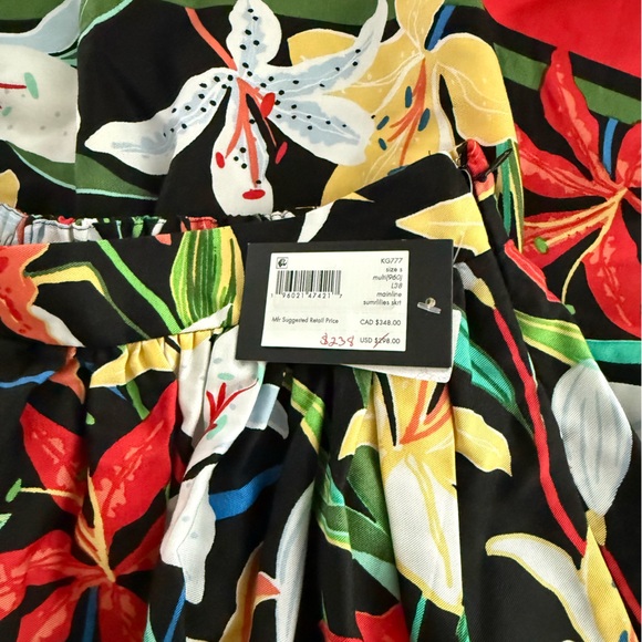 Kate Spade Summer Lilies Floral Skirt NWT Size S - Picture 9 of 9